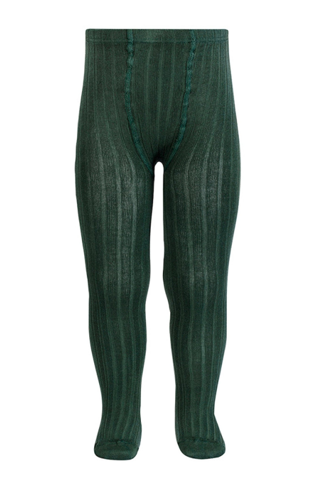 Condor Ribbed Tights Cóndor | Pine Green Ribbed Tights – Millie and John