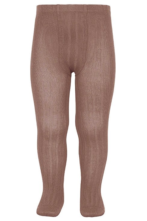 Condor Praline Ribbed Tights - Millie and John