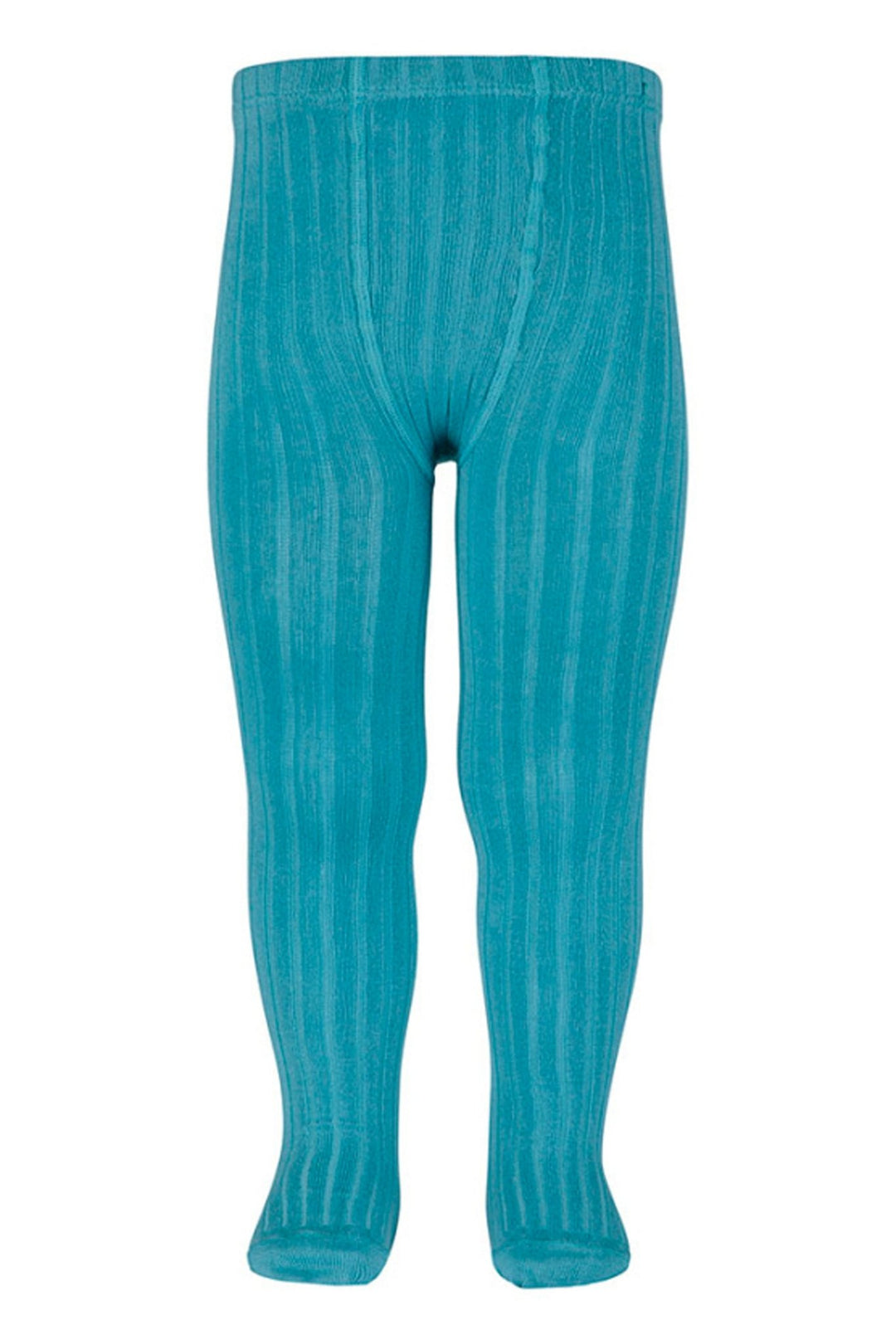 Condor Ribbed Tights Cóndor | Teal Ribbed Tights – Millie and John
