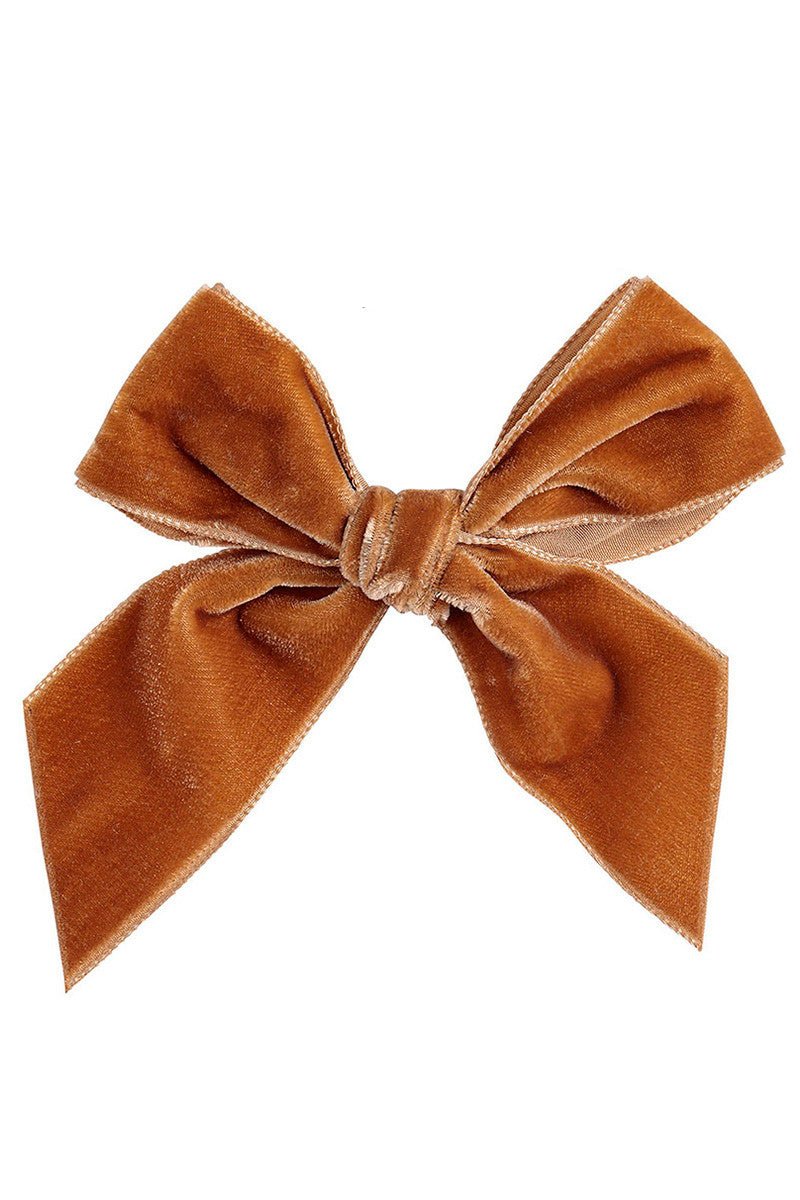 Condor Velvet Bow Hair Clip - Millie and John