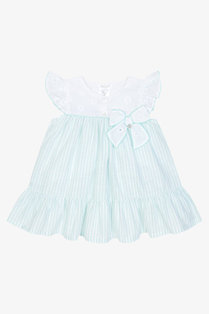 Deolinda "Amelie" Mint Green Stripe Dress - Millie and John