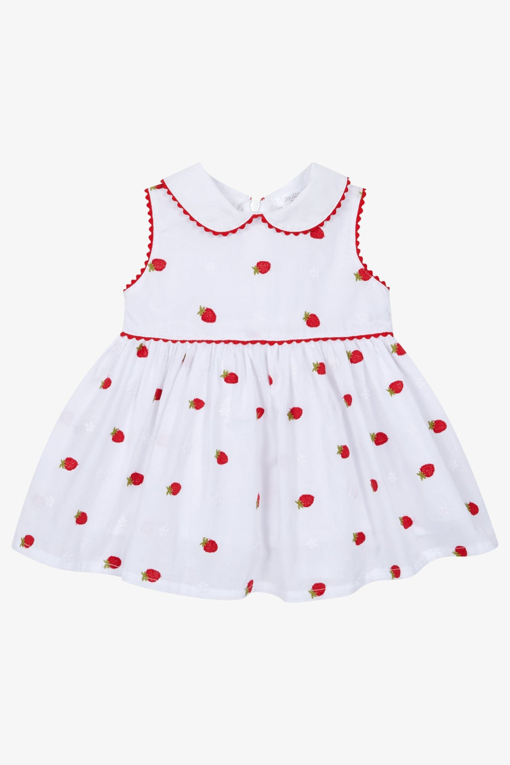 Deolinda "Annie" White & Red Strawberry Dress - Millie and John