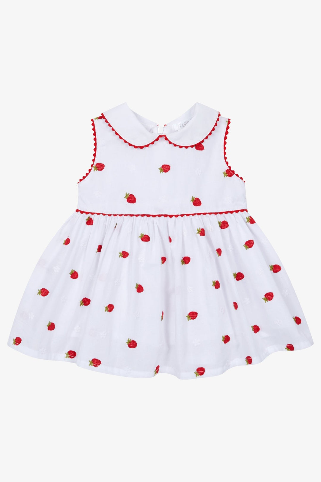 Deolinda "Annie" White & Red Strawberry Dress - Millie and John