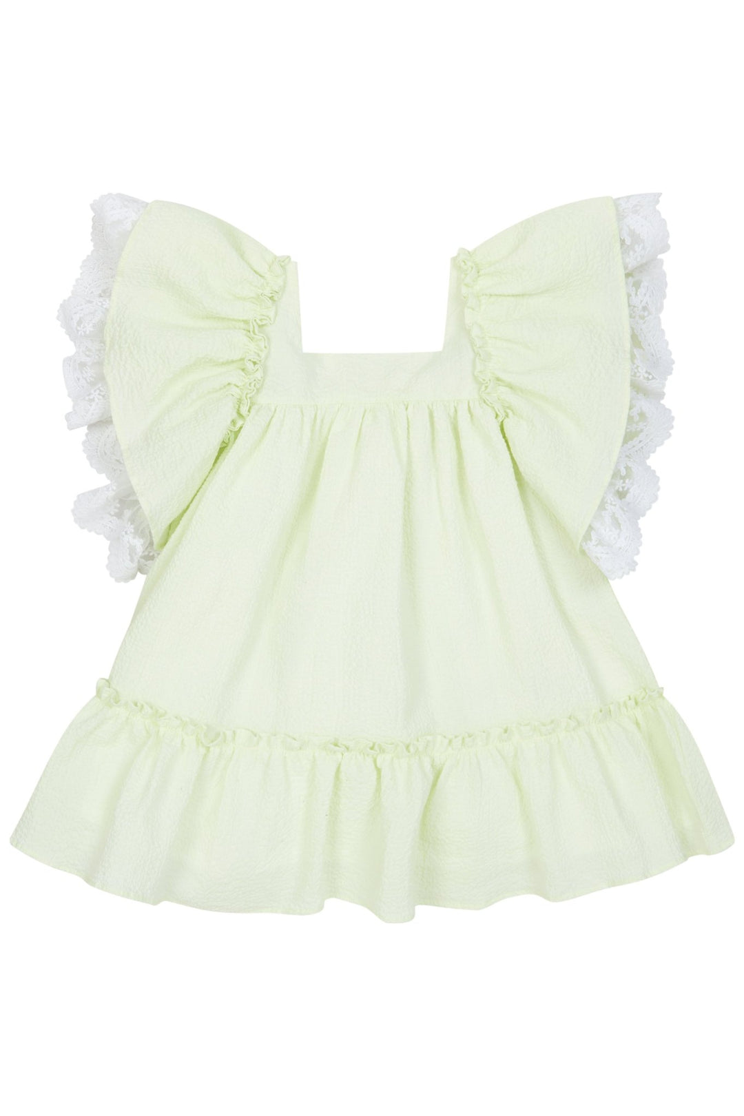 Deolinda "Athena" Pale Green Lace Dress - Millie and John