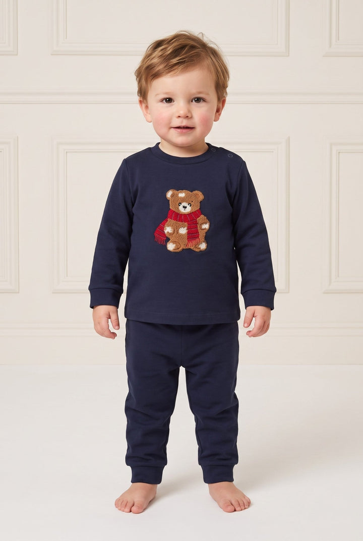 Deolinda "Daniel" Navy Bear Tracksuit - Millie and John