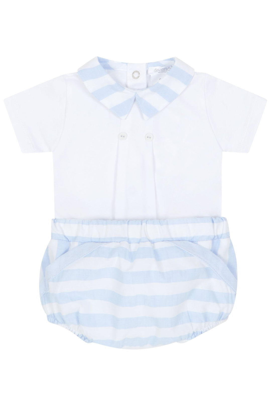 Deolinda "Hugo" Blue Striped Top & Jam Pants - Millie and John