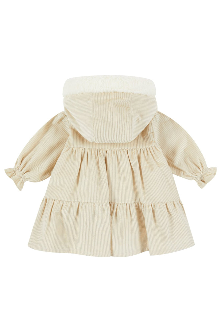 Deolinda "Isobella" Sand Needlecord Hooded Dress - Millie and John