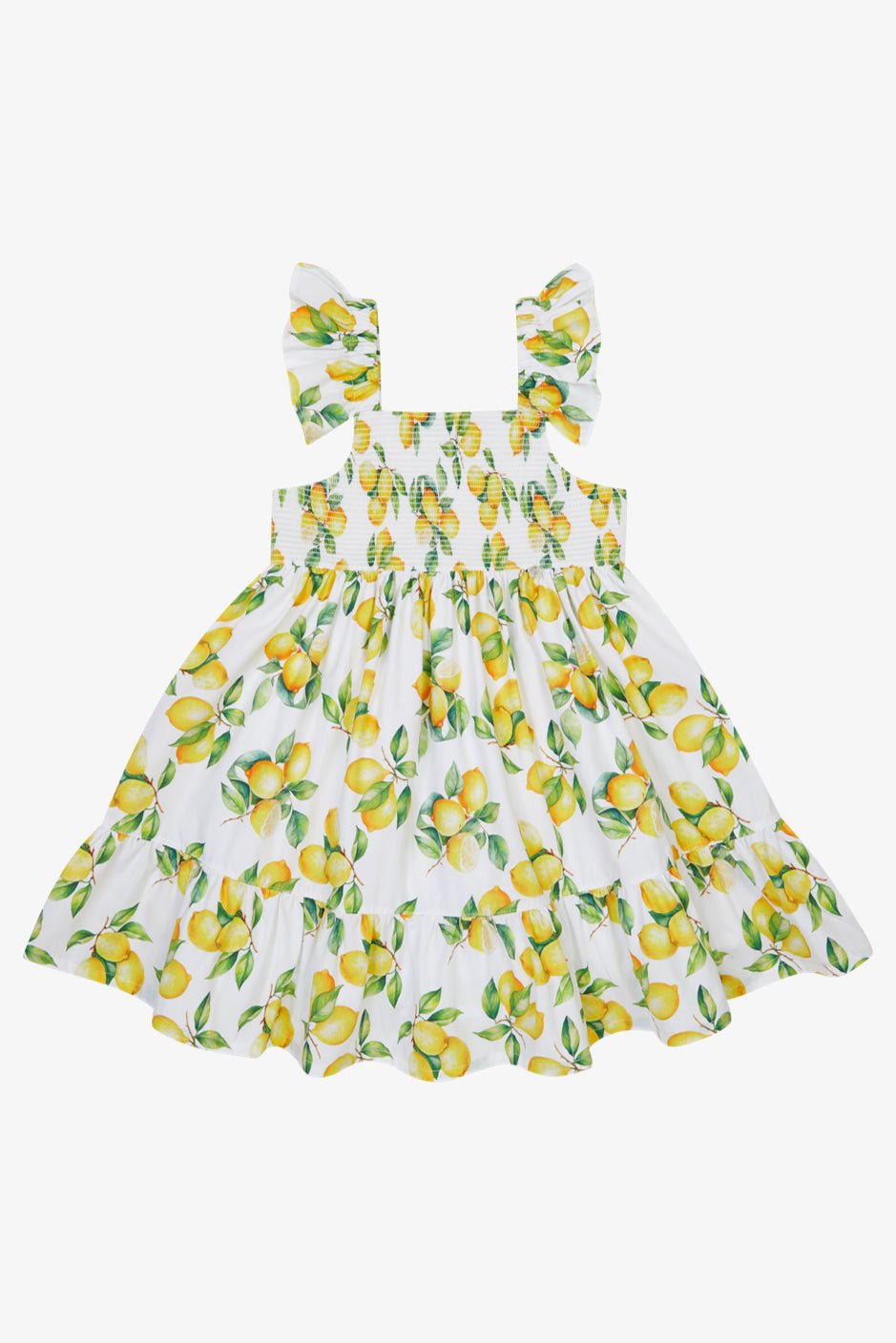 Deolinda "Lucia" Lemon Print Dress - Millie and John