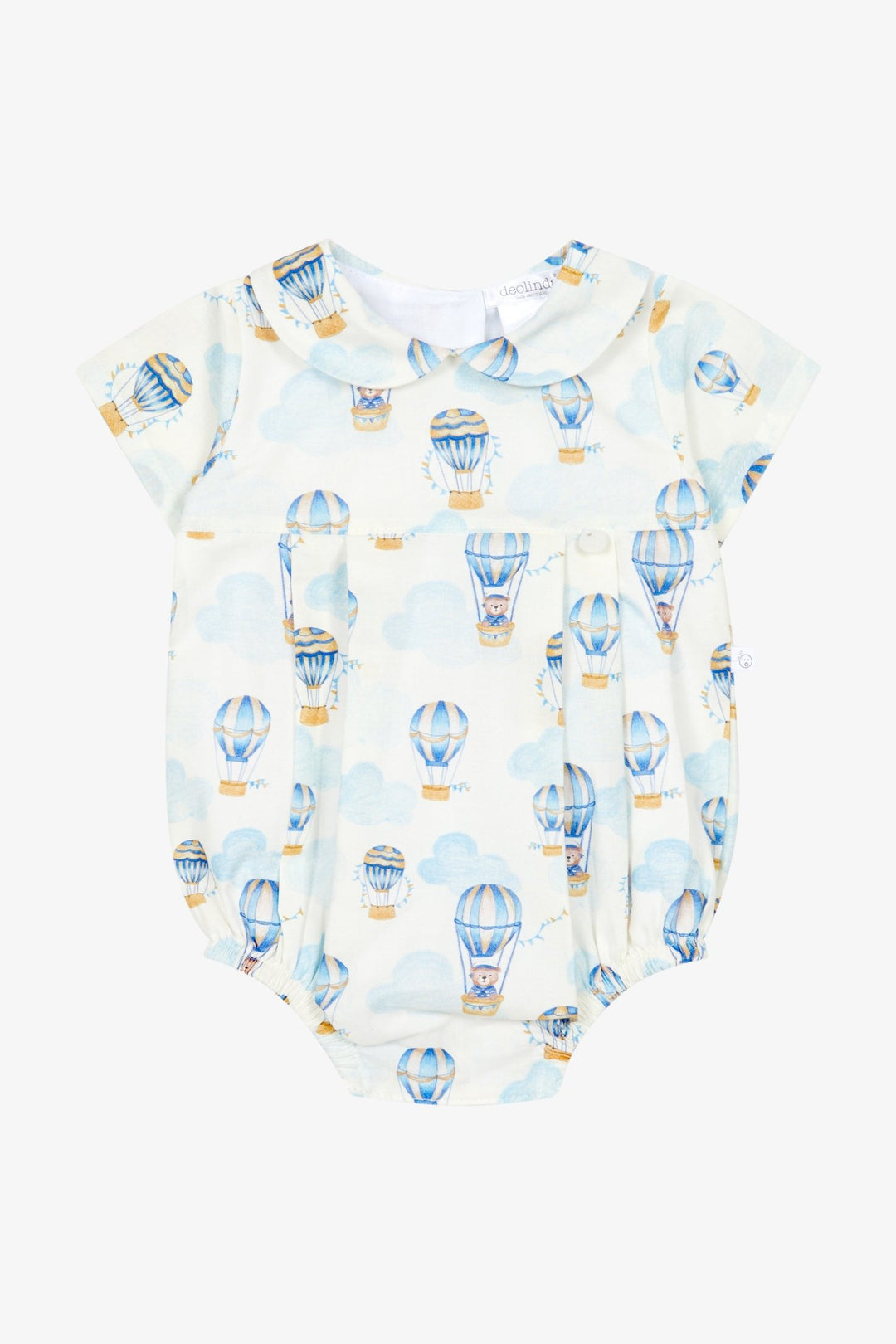 Deolinda "Monty" Blue Hot Air Balloon Romper - Millie and John