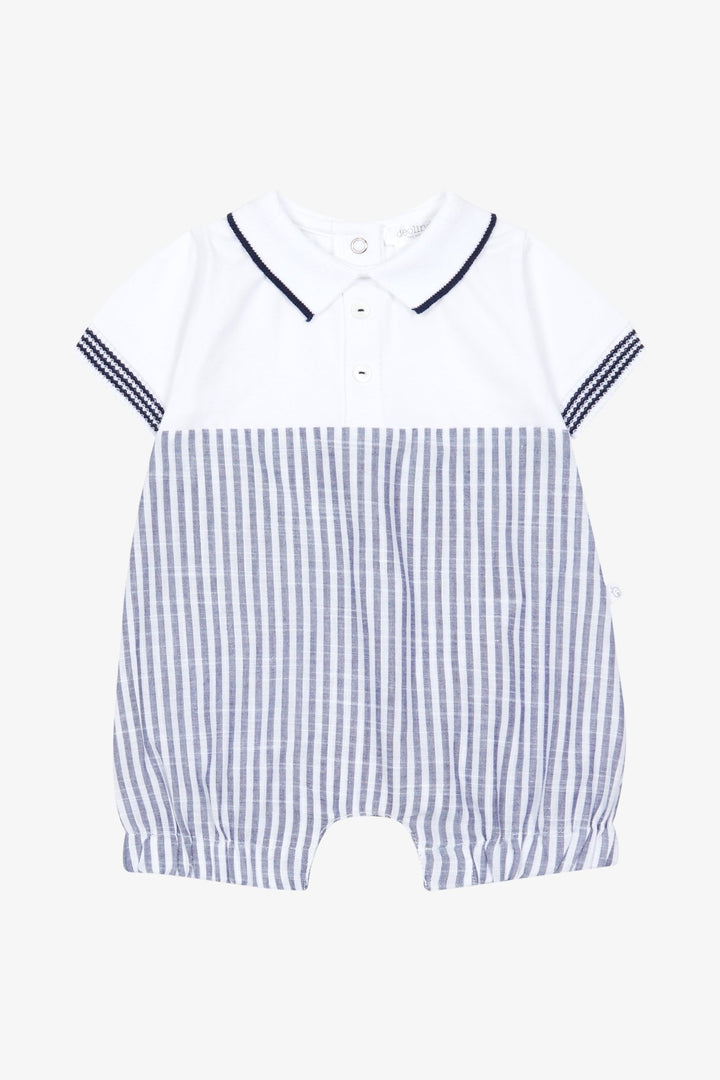 Deolinda "Noah" Navy Stripe Romper - Millie and John