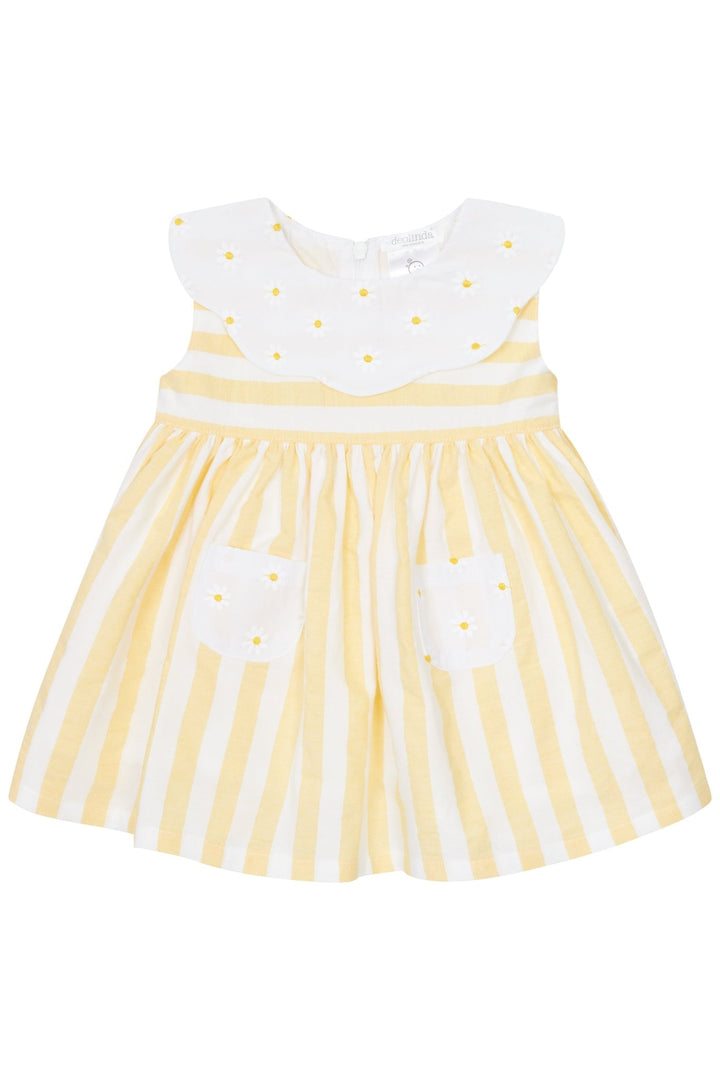 Deolinda "Pippa" Pale Yellow Striped Dress - Millie and John
