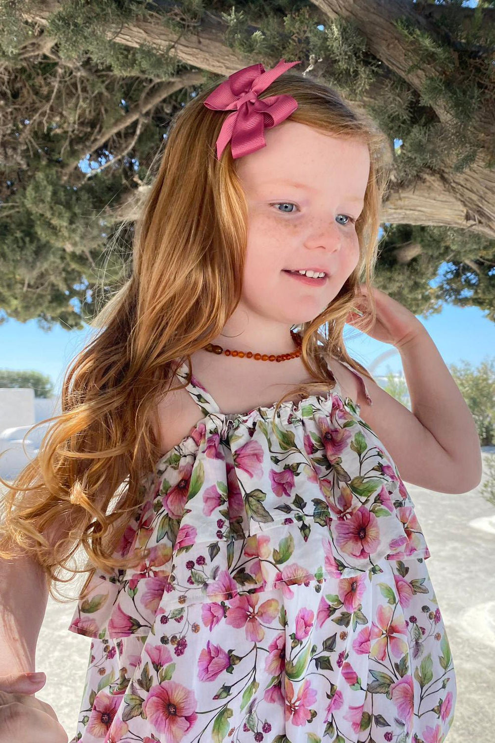 Deolinda "Sadie" Dusky Pink Floral Shortie - Millie and John