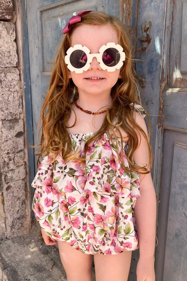 Deolinda "Sadie" Dusky Pink Floral Shortie - Millie and John