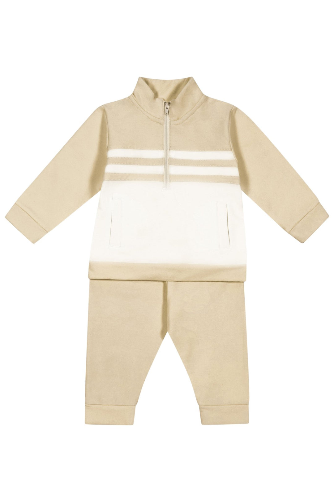 Deolinda "Samson" Beige & White Tracksuit - Millie and John