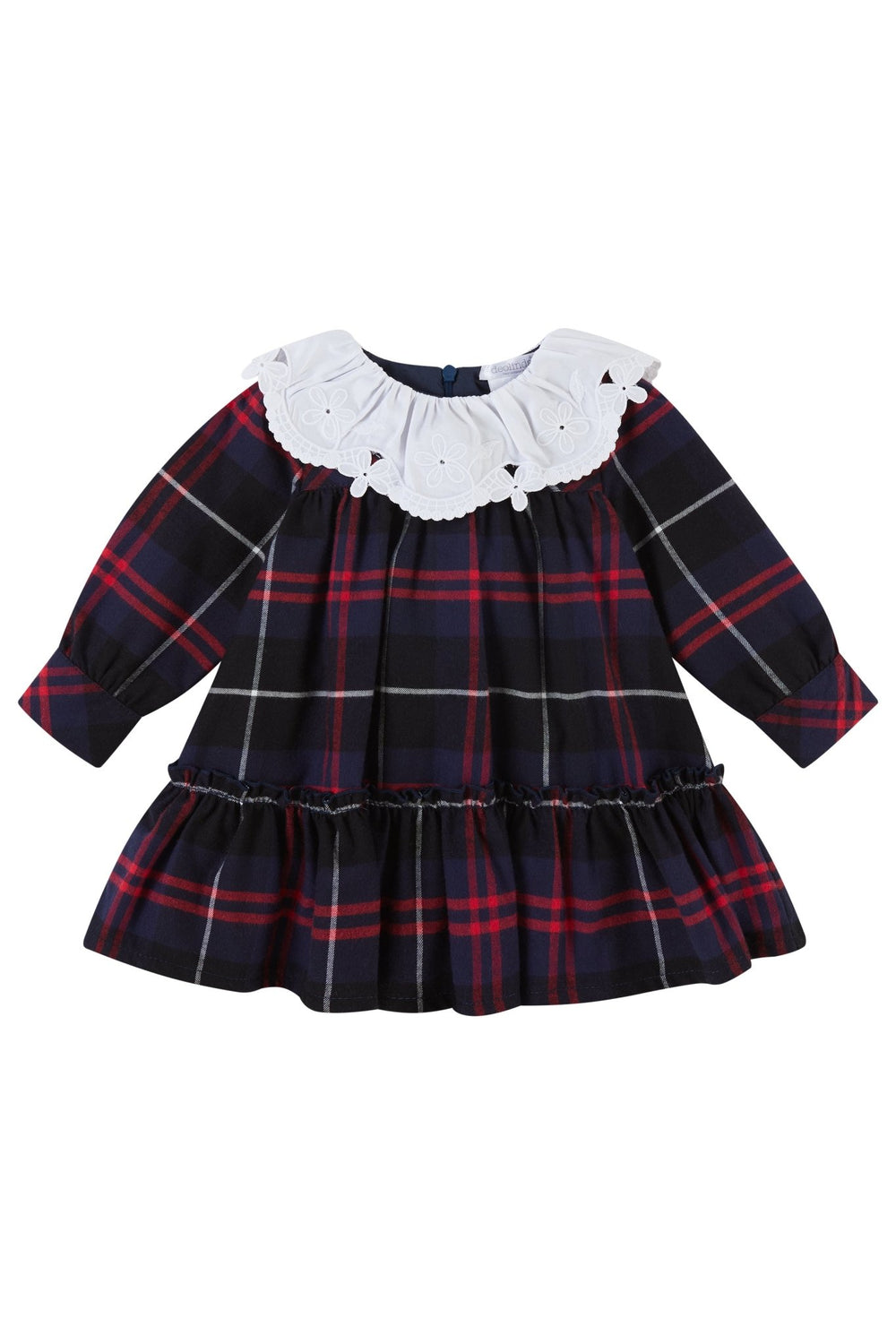 Deolinda "Yvette" Navy Tartan Dress - Millie and John