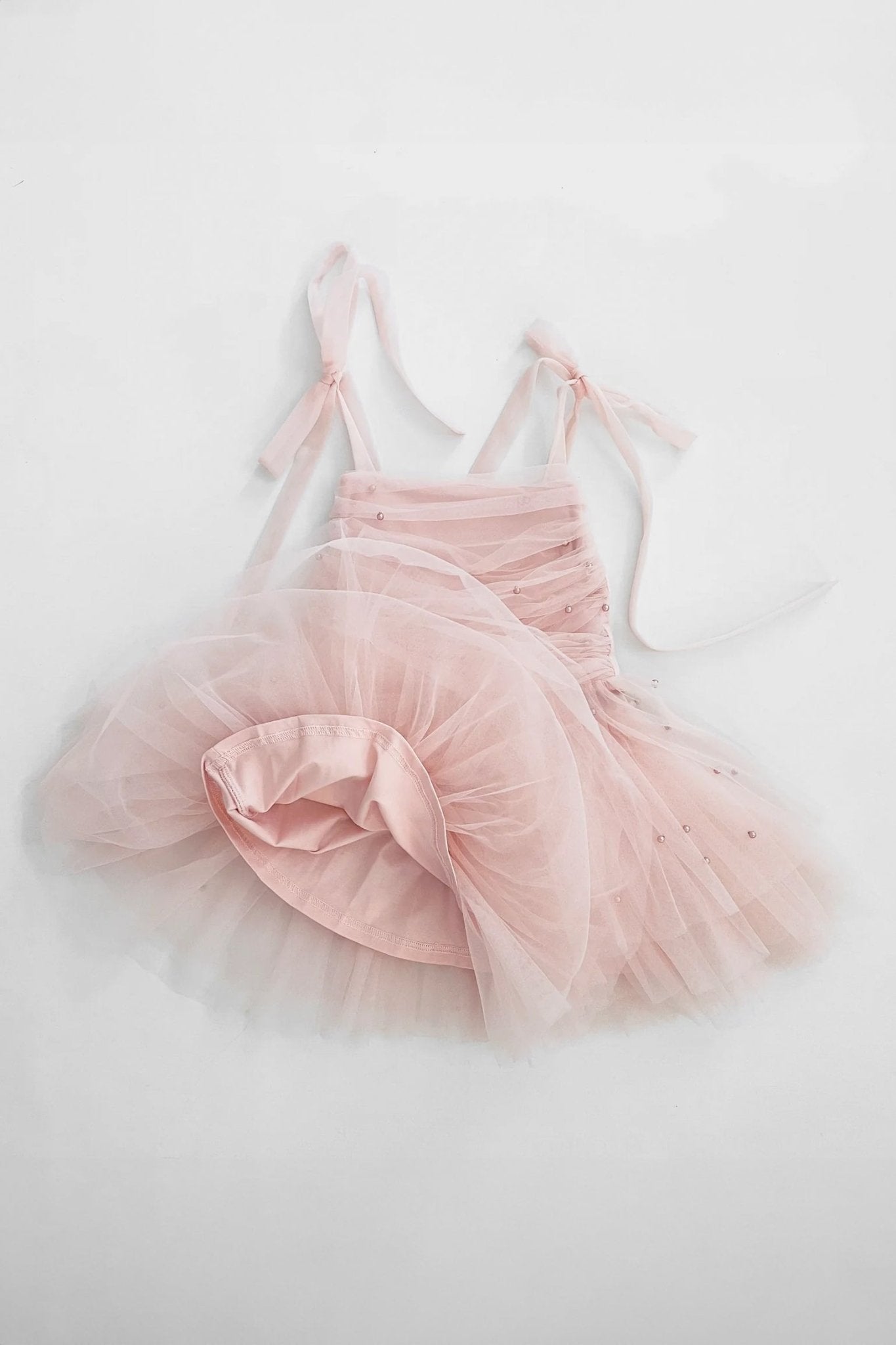 DOLLY by Le Petit Tom | Pink Pearl Tulle Ballerina Dress – Millie