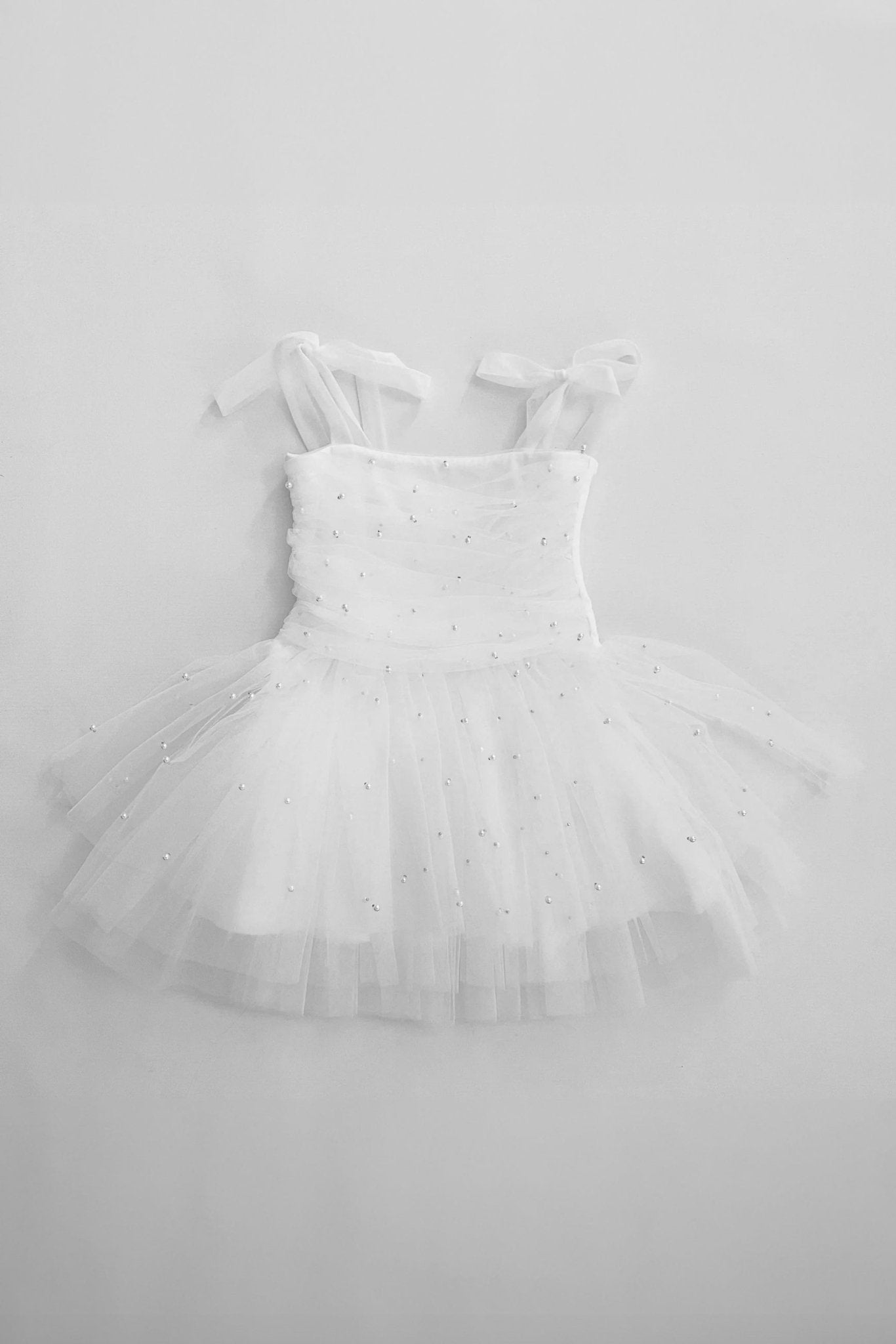 LITTLE BALLERINA DRESS ホワイト Aurora Tulle Ballet Dress. Little Girl Ballet Dress. Flower Girl