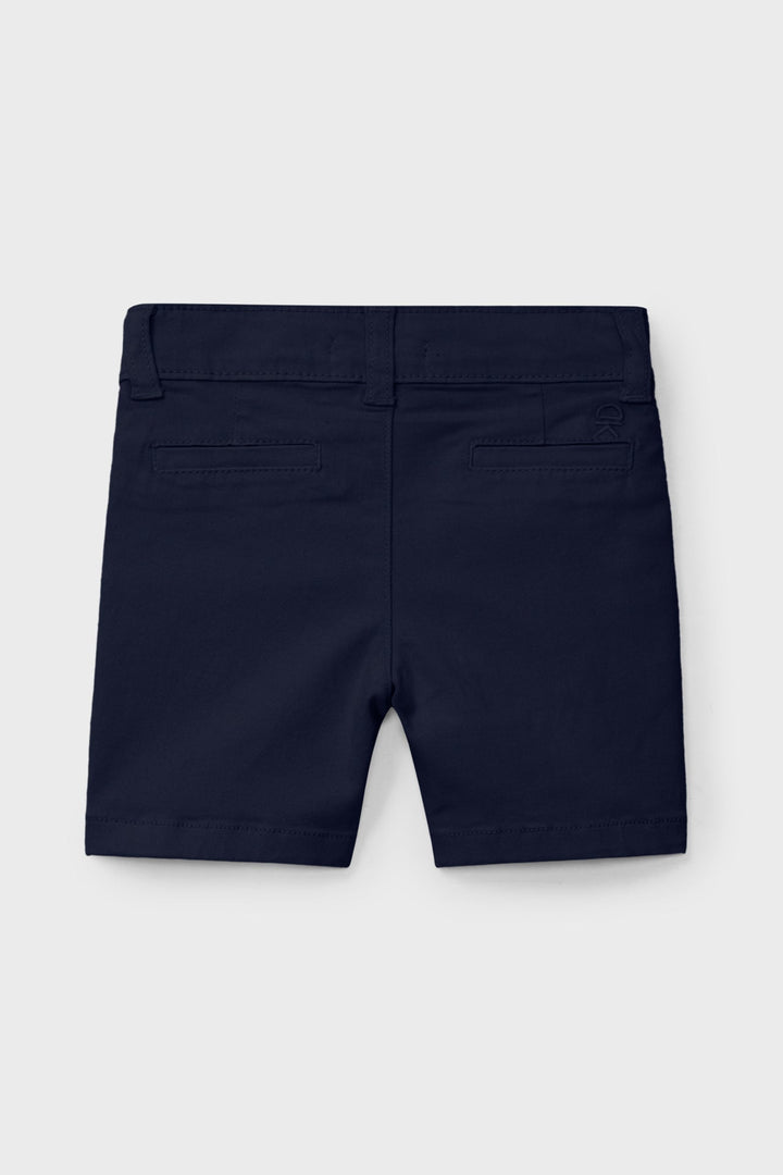 Dr Kid Navy Striped Knit Polo Shirt & Shorts - Millie and John