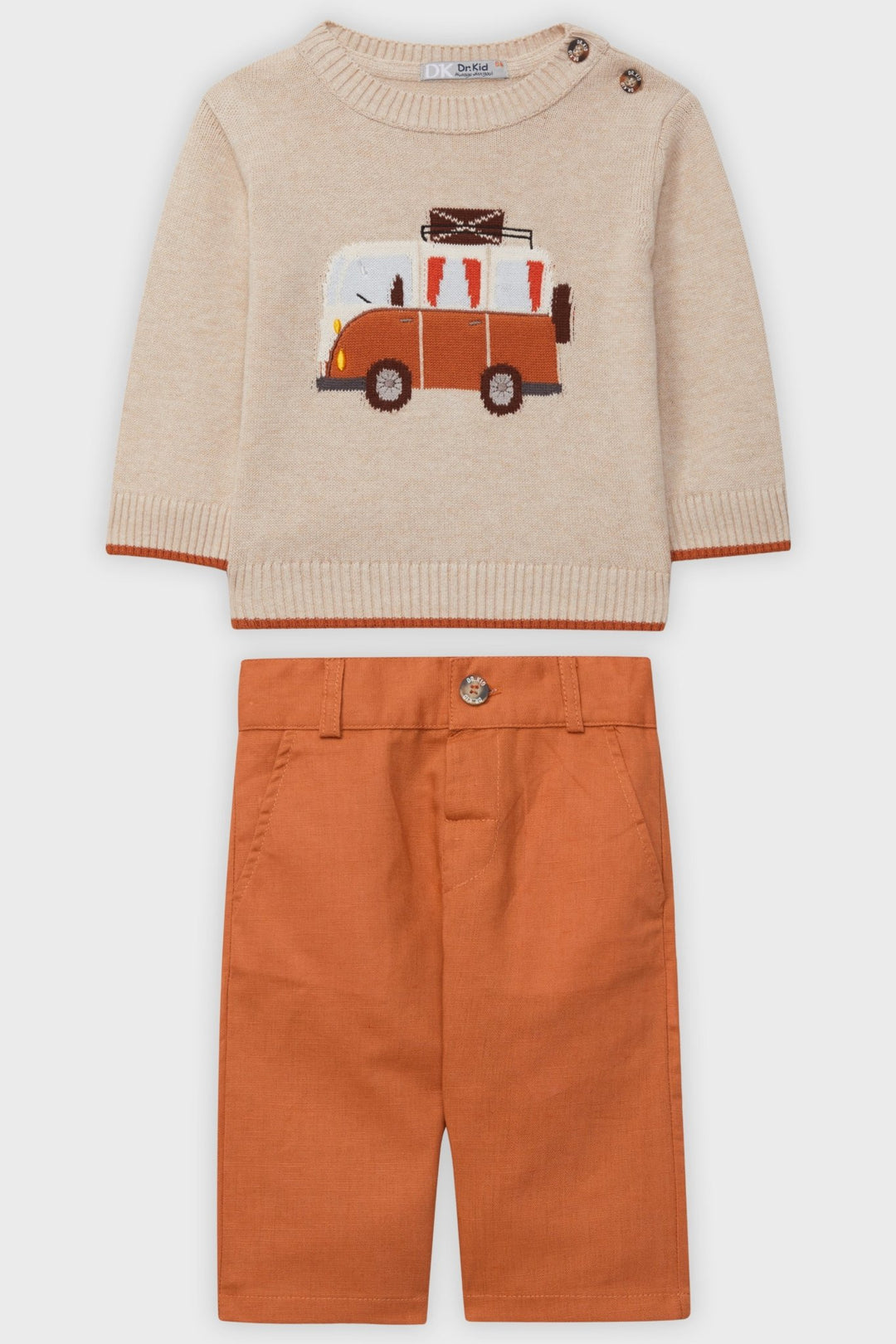 Dr Kid Rust Campervan Jumper & Trousers - Millie and John