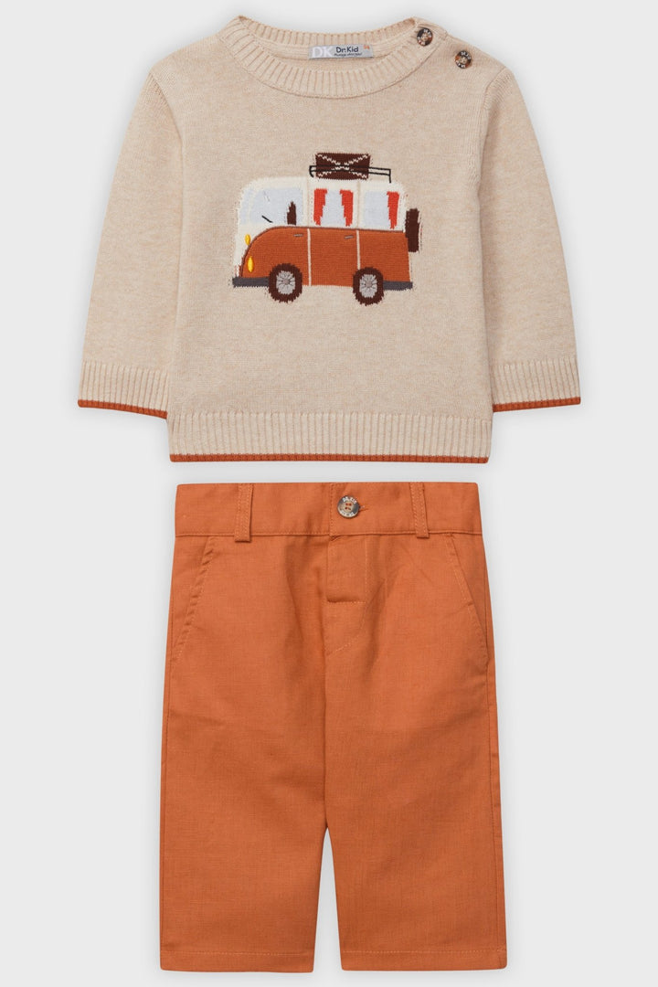Dr Kid Rust Campervan Jumper & Trousers - Millie and John