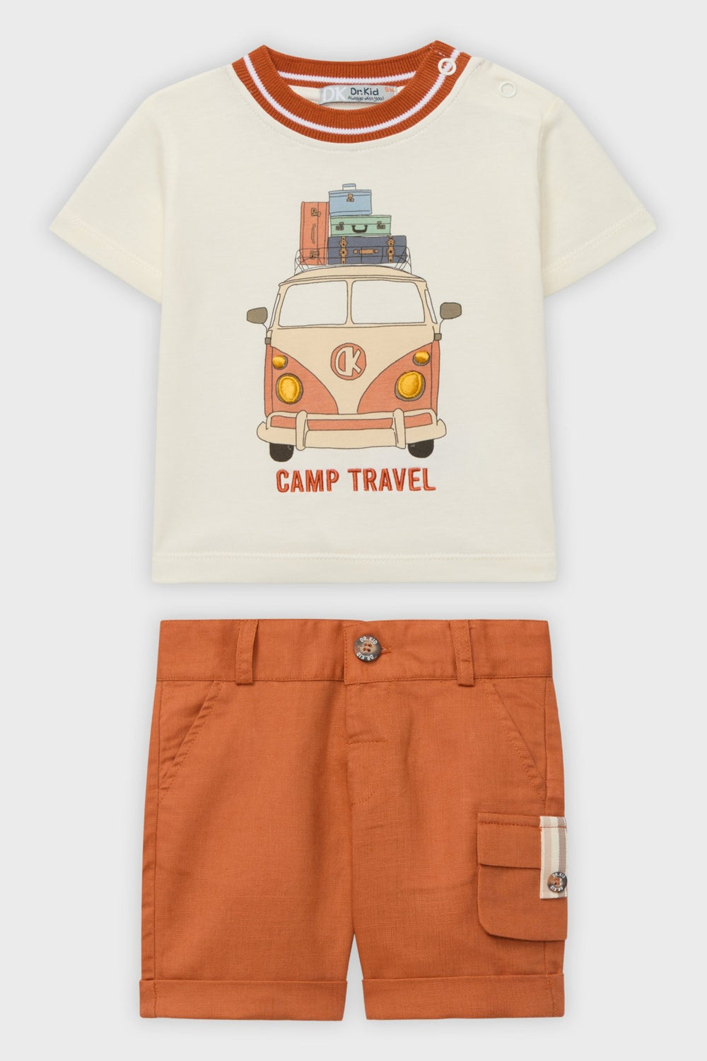 Dr Kid Rust Campervan T-Shirt & Shorts - Millie and John