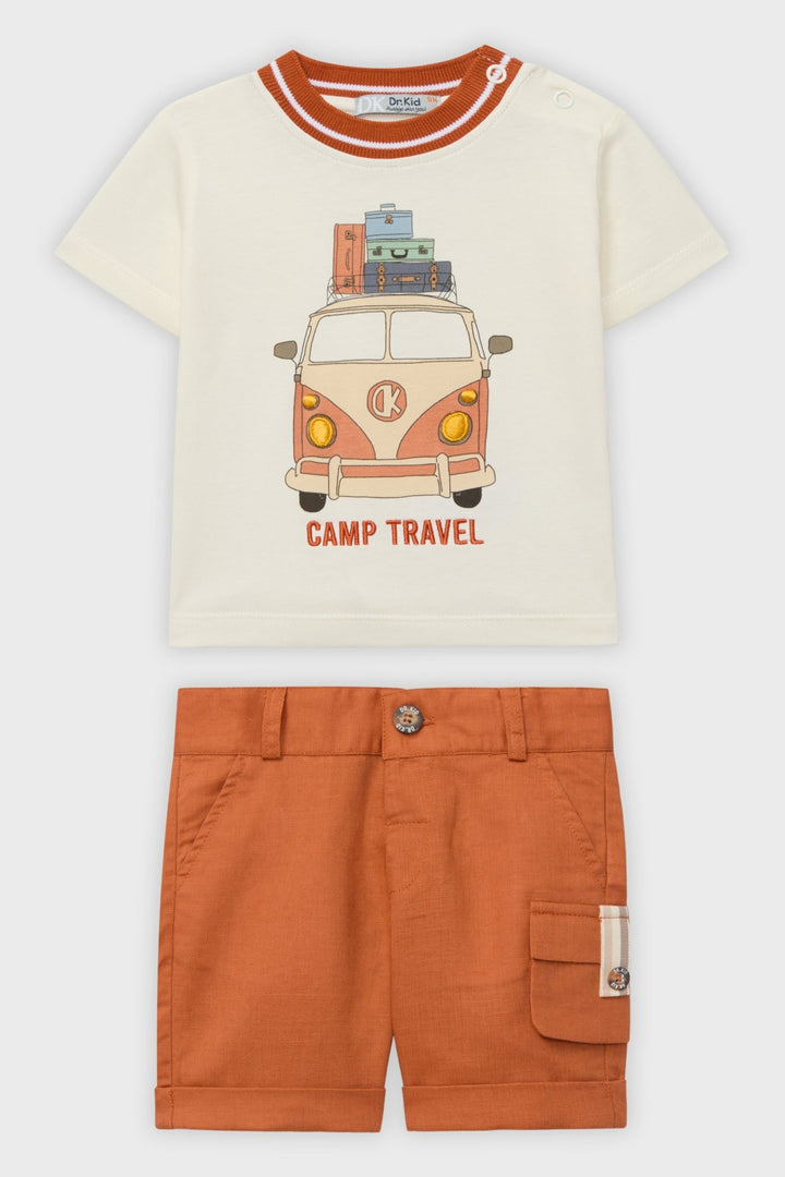 Dr Kid Rust Campervan T-Shirt & Shorts - Millie and John