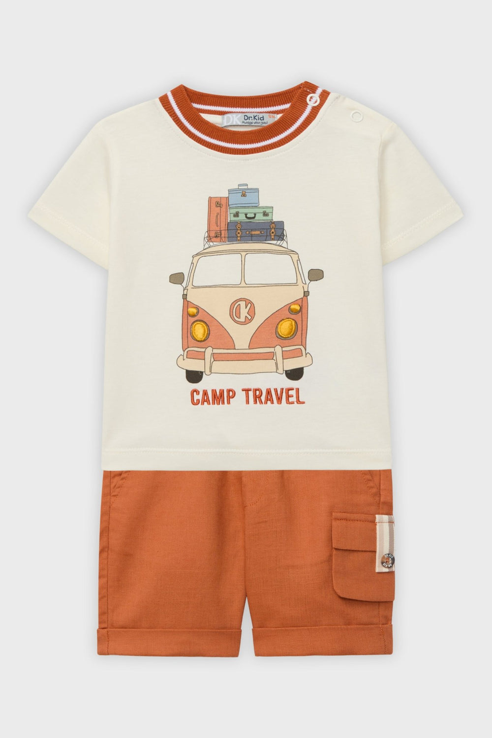 Dr Kid Rust Campervan T-Shirt & Shorts - Millie and John