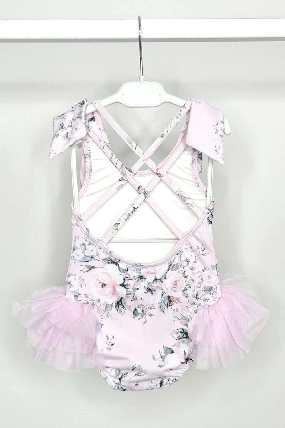 Fofettes "Alessia" Pink Floral Tulle Swimsuit - Millie and John
