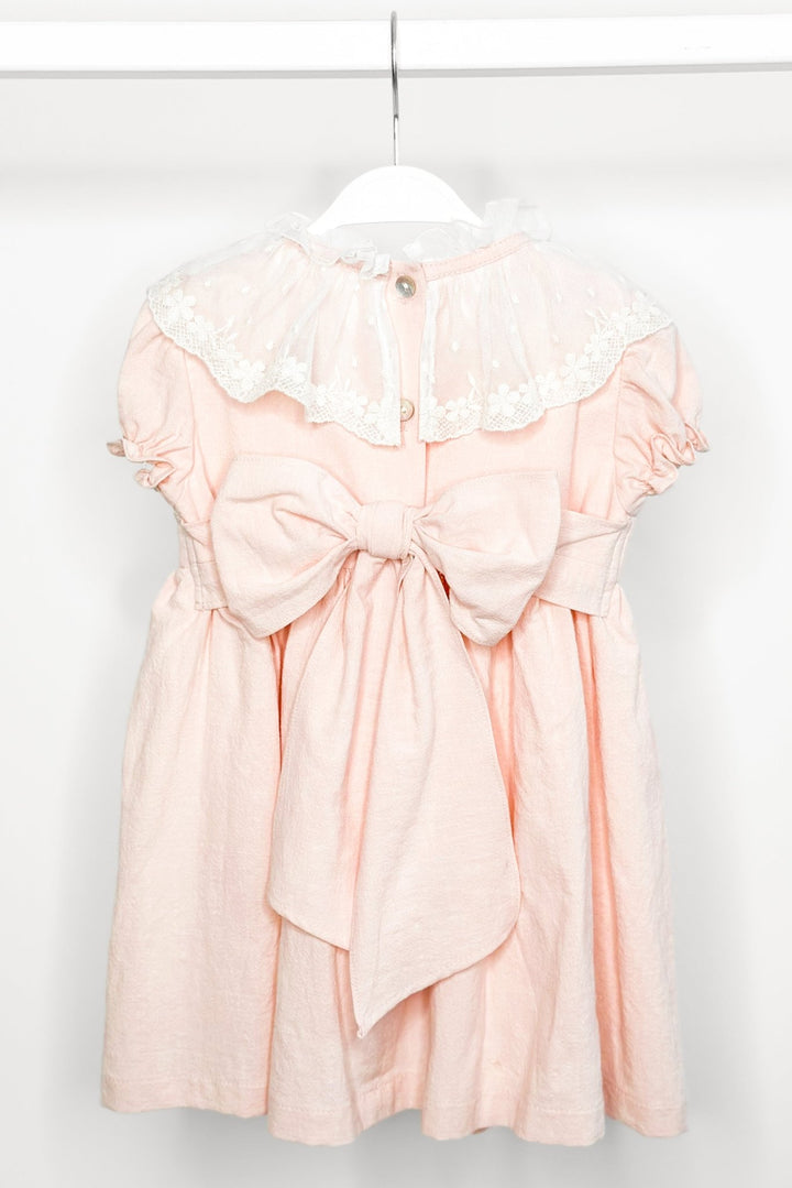 Fofettes "Arabella" Pink Lace Collar Dress - Millie and John
