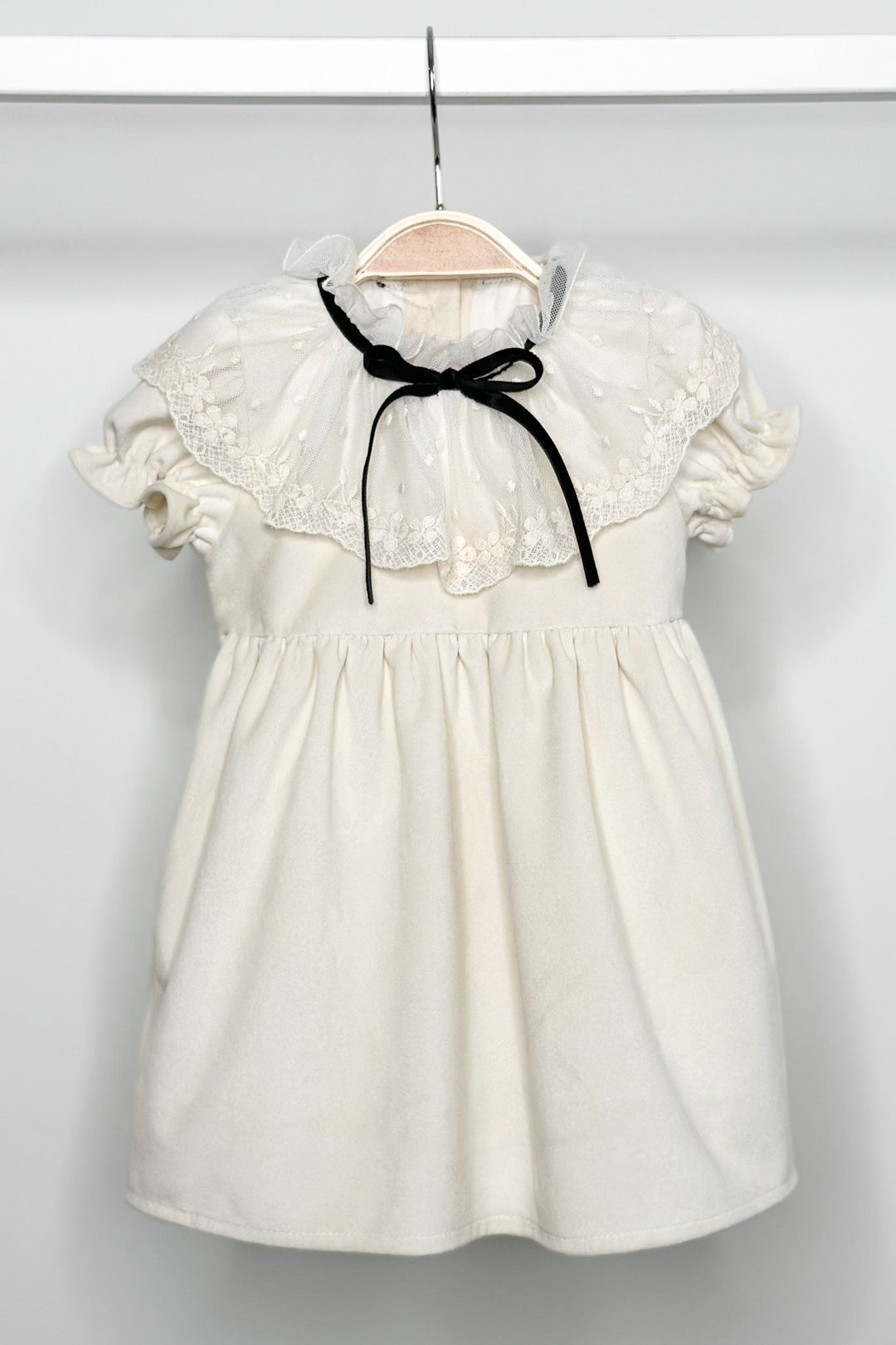 Fofettes "Nellie" Cream Velvet Dress - Millie and John