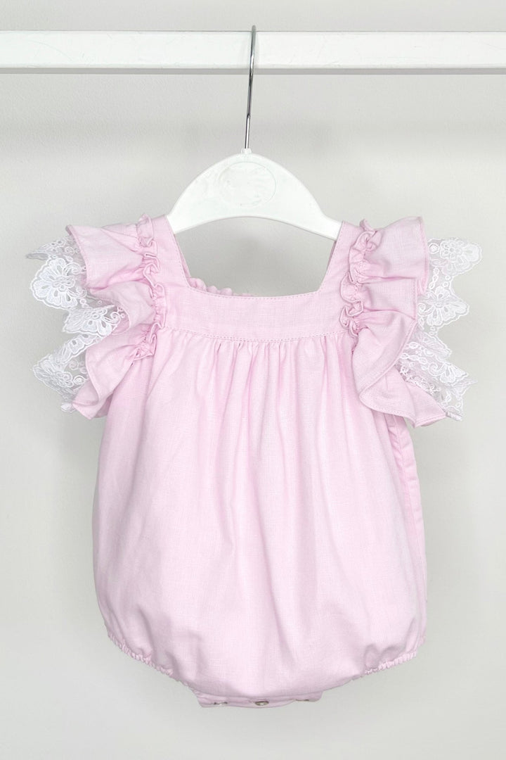 Fofettes x Be Chic "Bunny" Lilac Lace Bow Romper - Millie and John