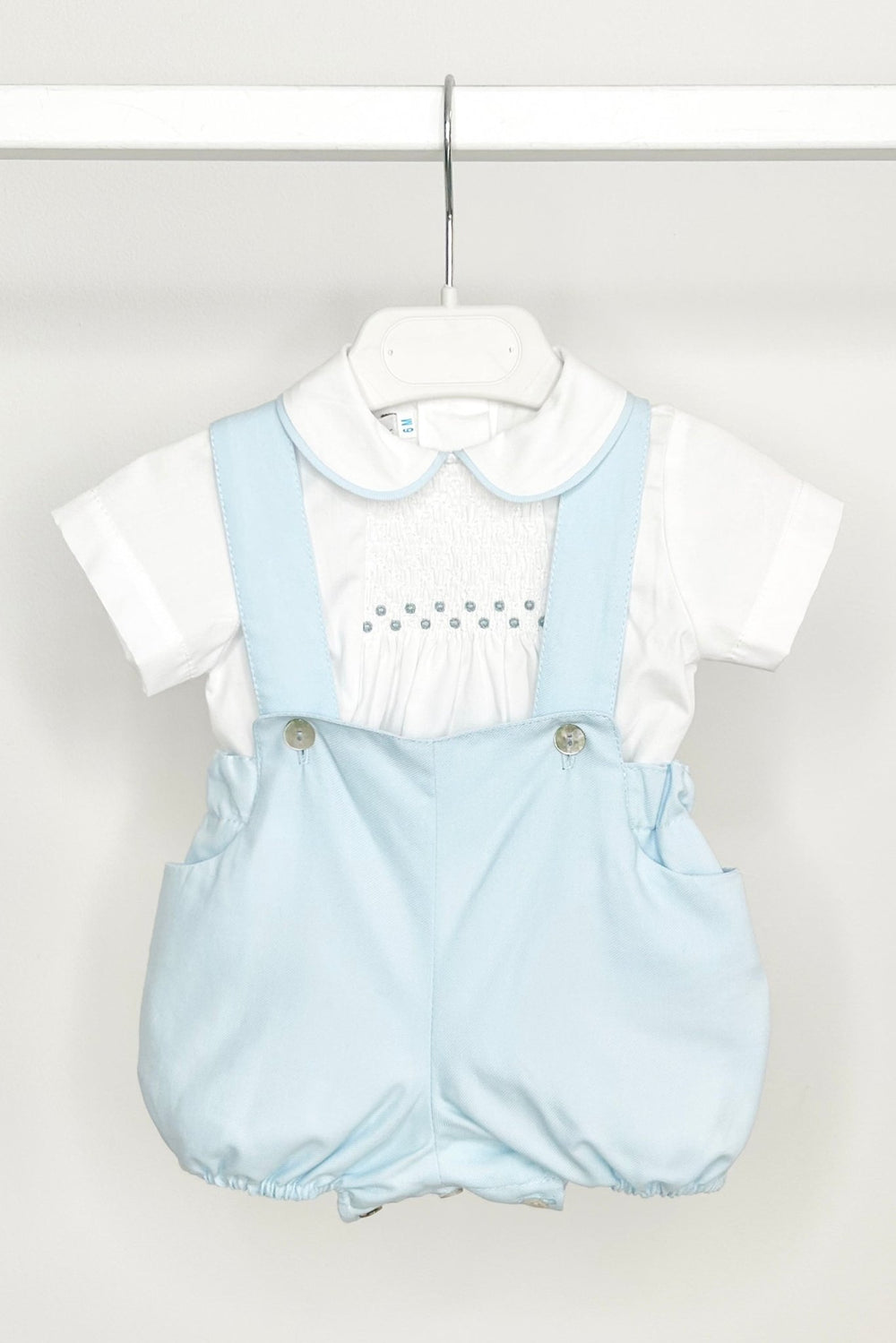 Fofettes x Be Chic "Louis" Sky Blue Smocked Shirt & Jam Pants - Millie and John