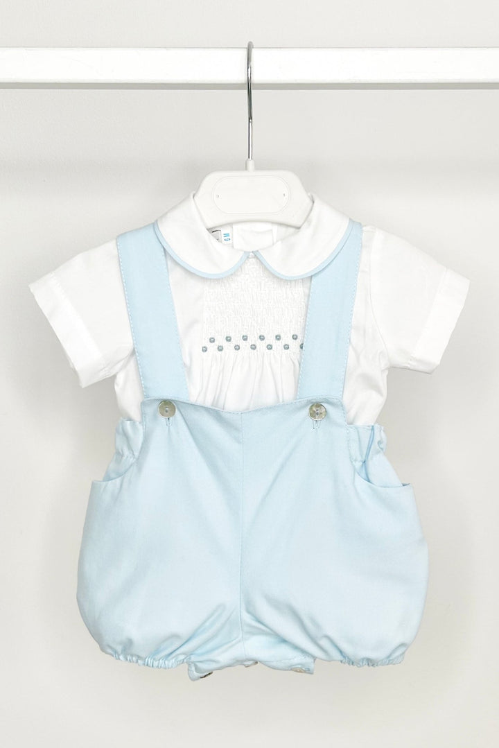 Fofettes x Be Chic "Louis" Sky Blue Smocked Shirt & Jam Pants - Millie and John