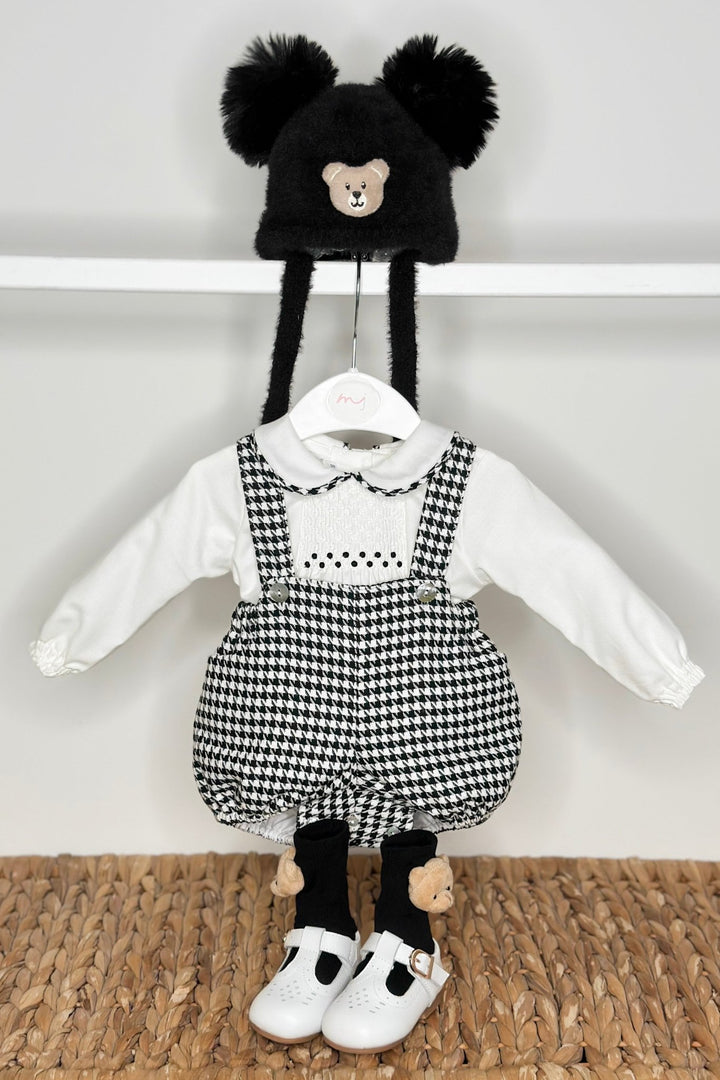 Fofettes x Be Chic "Mylo" Black & White Houndstooth Shirt & Jam Pants - Millie and John