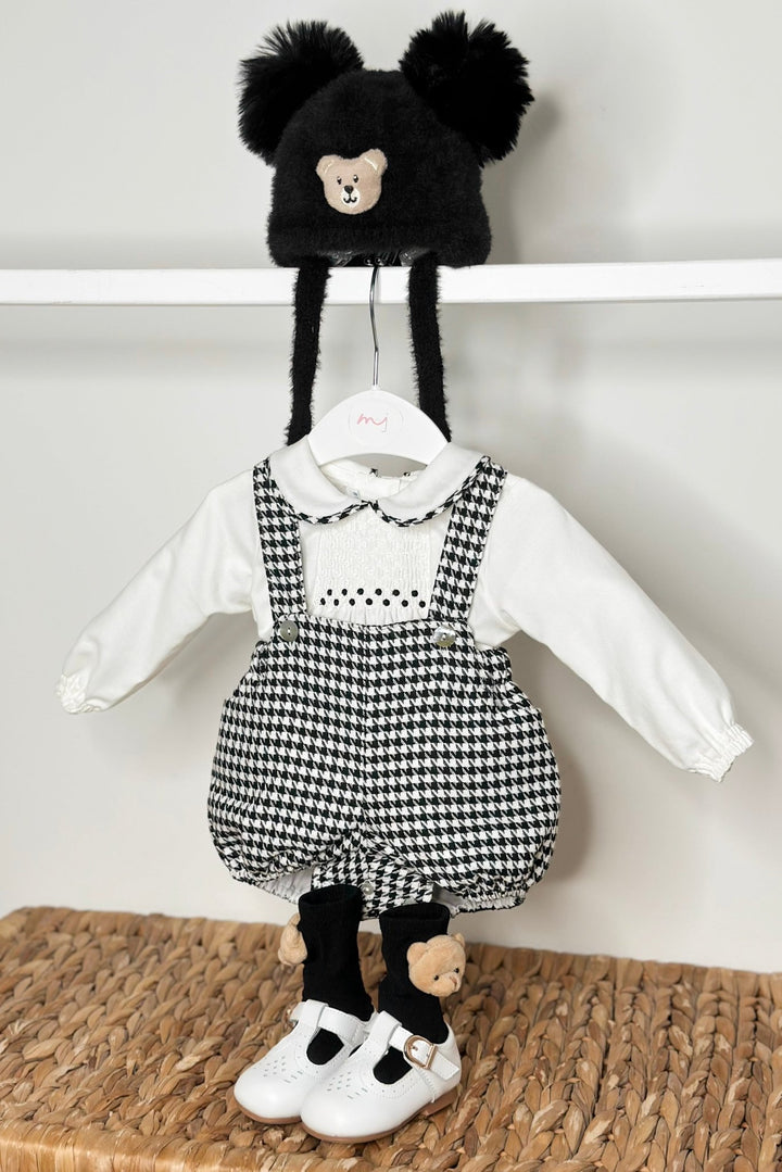 Fofettes x Be Chic "Mylo" Black & White Houndstooth Shirt & Jam Pants - Millie and John