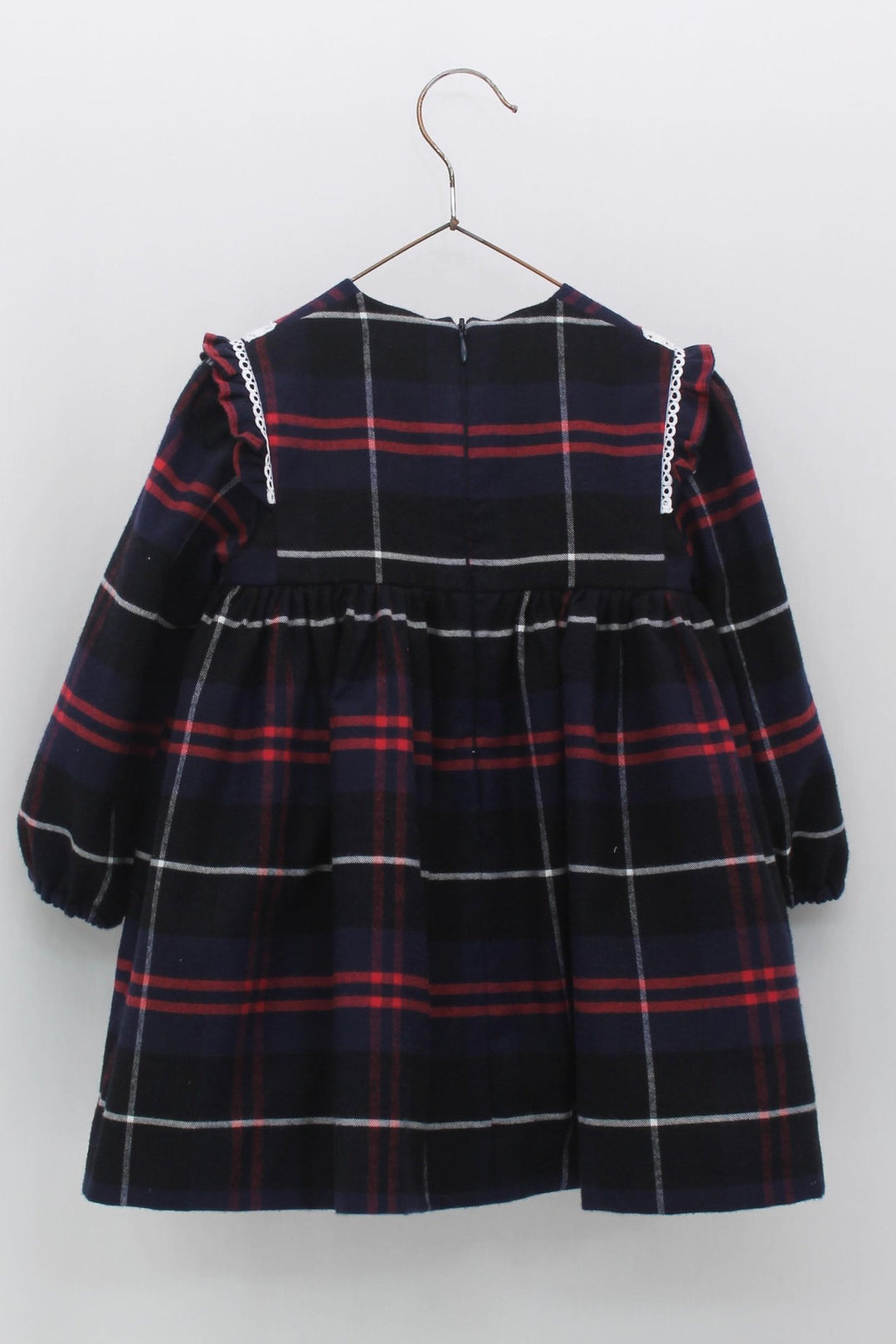 Foque "Addison" Navy & Red Tartan Dress - Millie and John