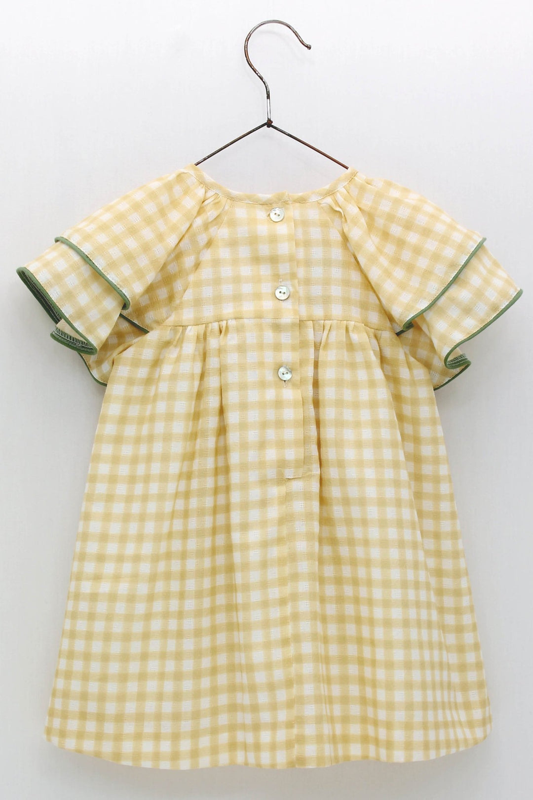 Foque "Hera" Lemon Gingham Dress - Millie and John