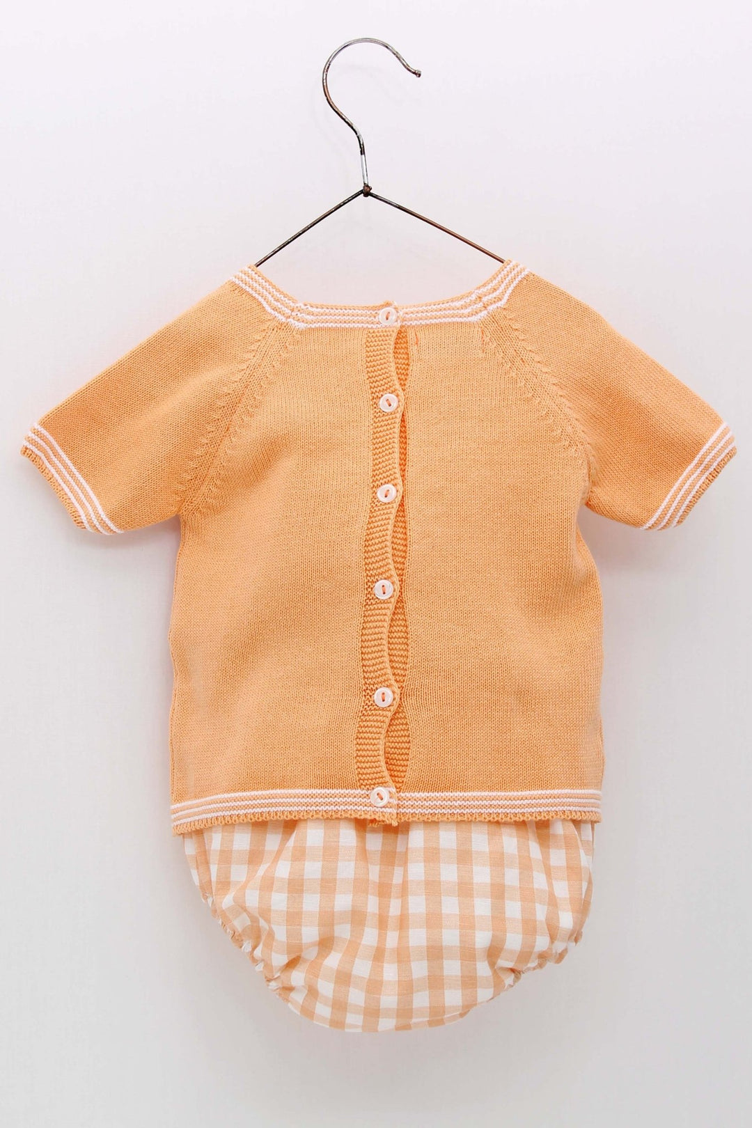 Foque "Isaiah" Peach Cactus Knit Top & Jam Pants - Millie and John