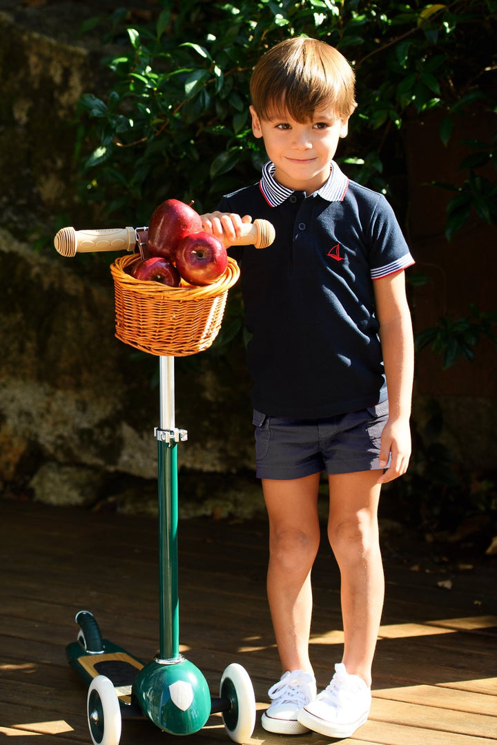 Foque "Jalen" Navy Polo Shirt & Shorts - Millie and John