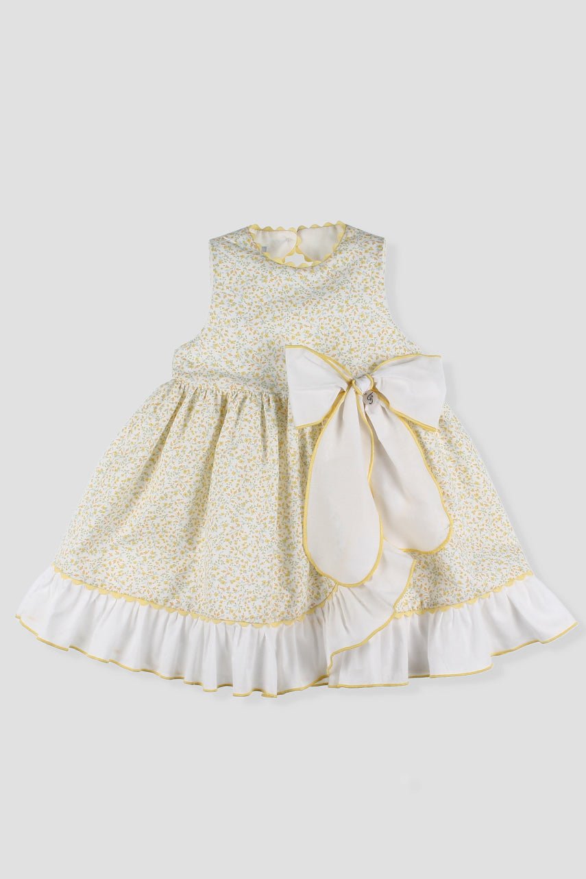 Foque "Mirabelle" Lemon Floral Dress - Millie and John