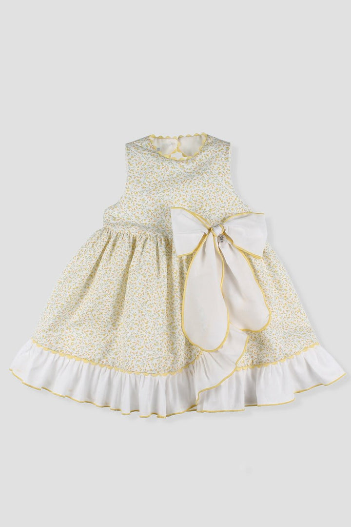 Foque "Mirabelle" Lemon Floral Dress - Millie and John