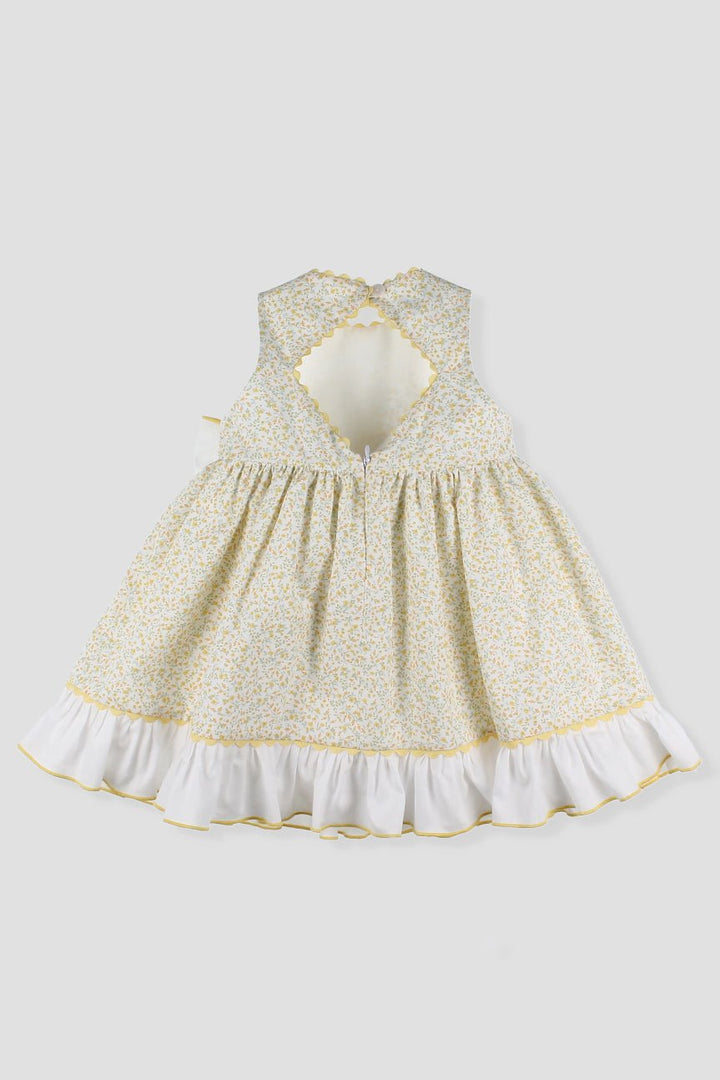 Foque "Mirabelle" Lemon Floral Dress - Millie and John