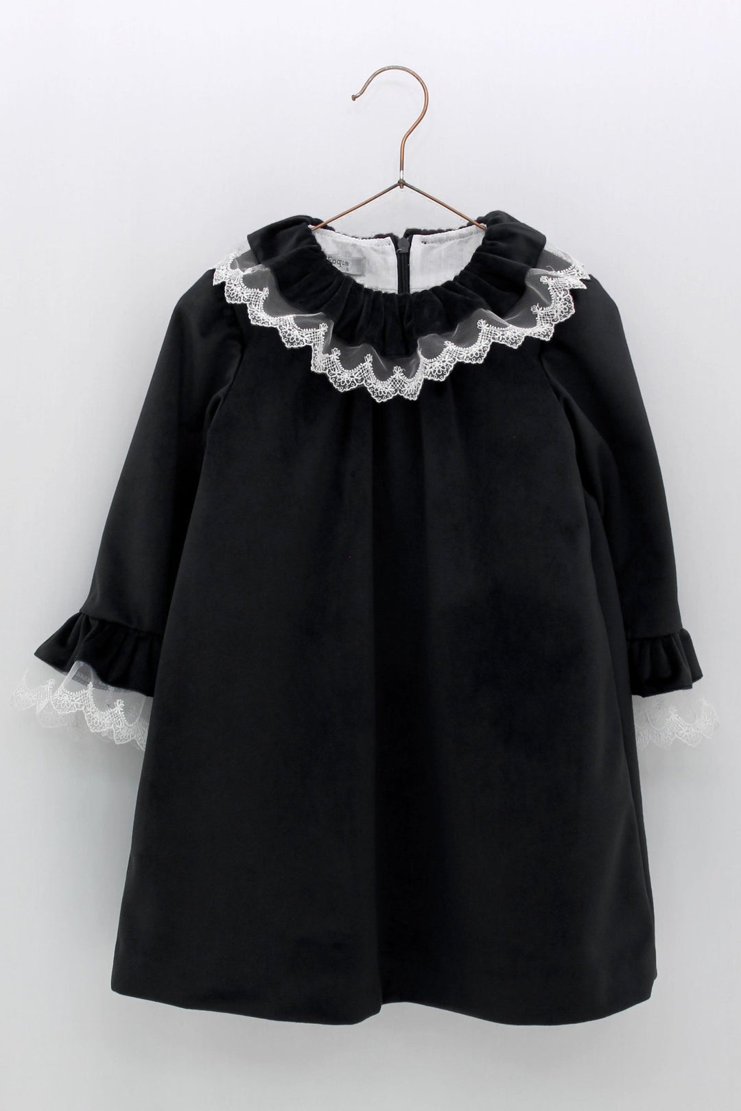 Foque "Nixie" Black Velvet Dress - Millie and John