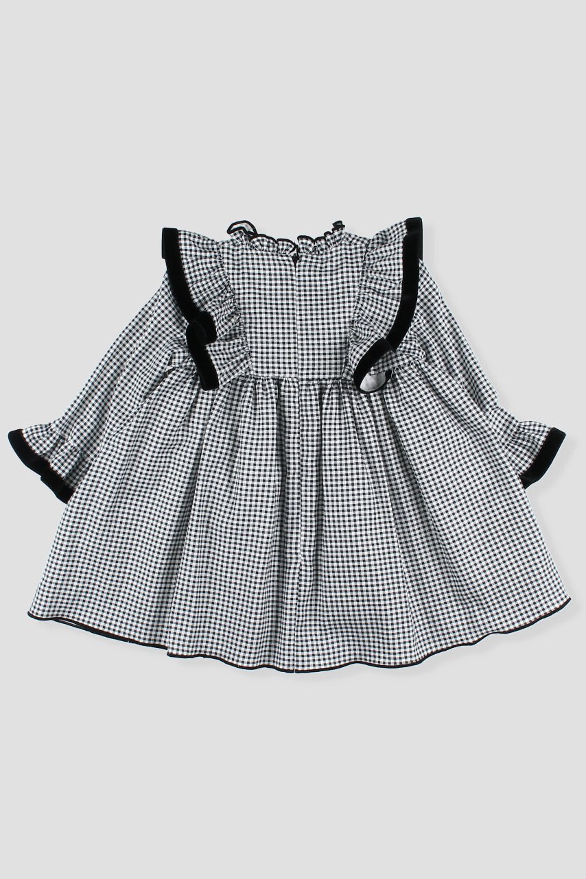 Foque "Nora" Black Gingham Dress - Millie and John