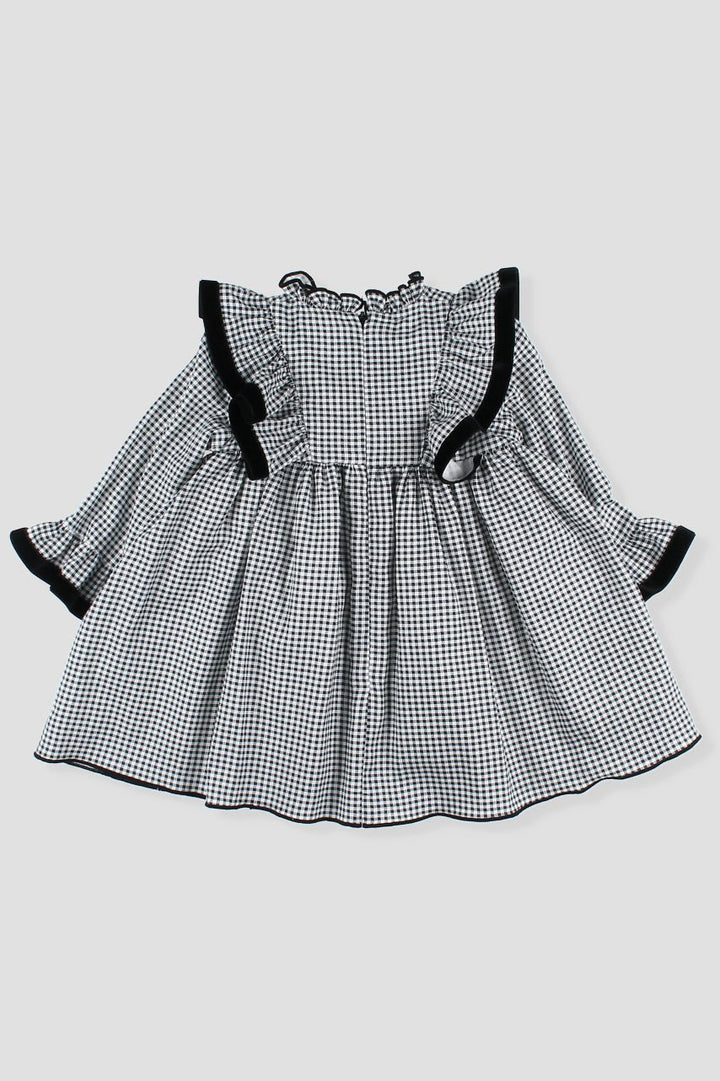 Foque "Nora" Black Gingham Dress - Millie and John