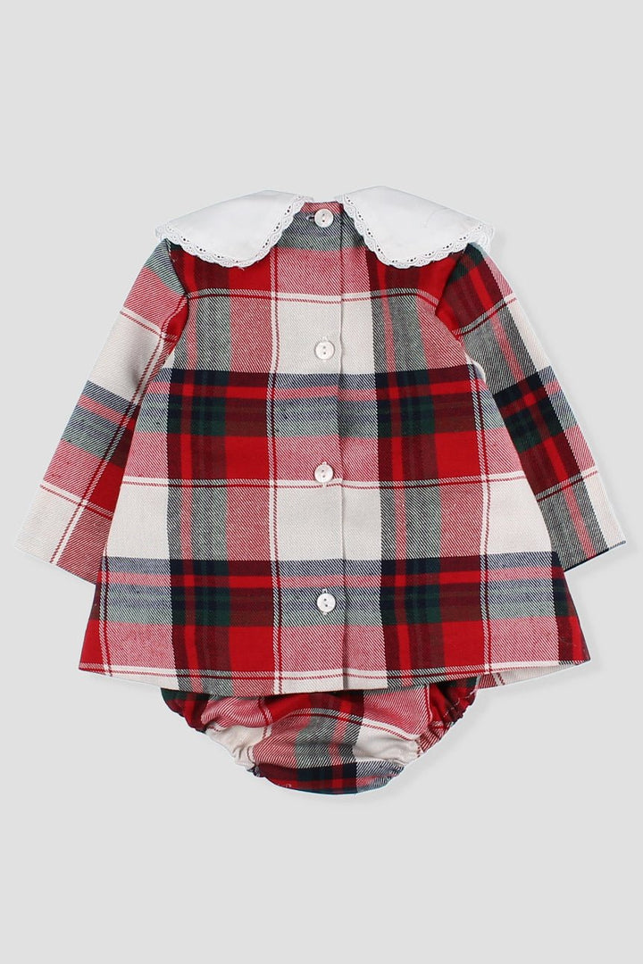 Foque "Ophelia" Red Tartan Dress & Bloomers - Millie and John