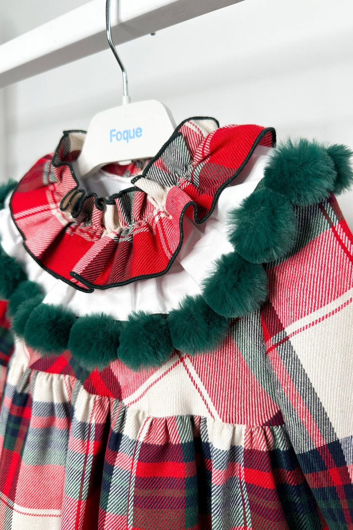 Foque "Stella" Red Tartan Dress - Millie and John
