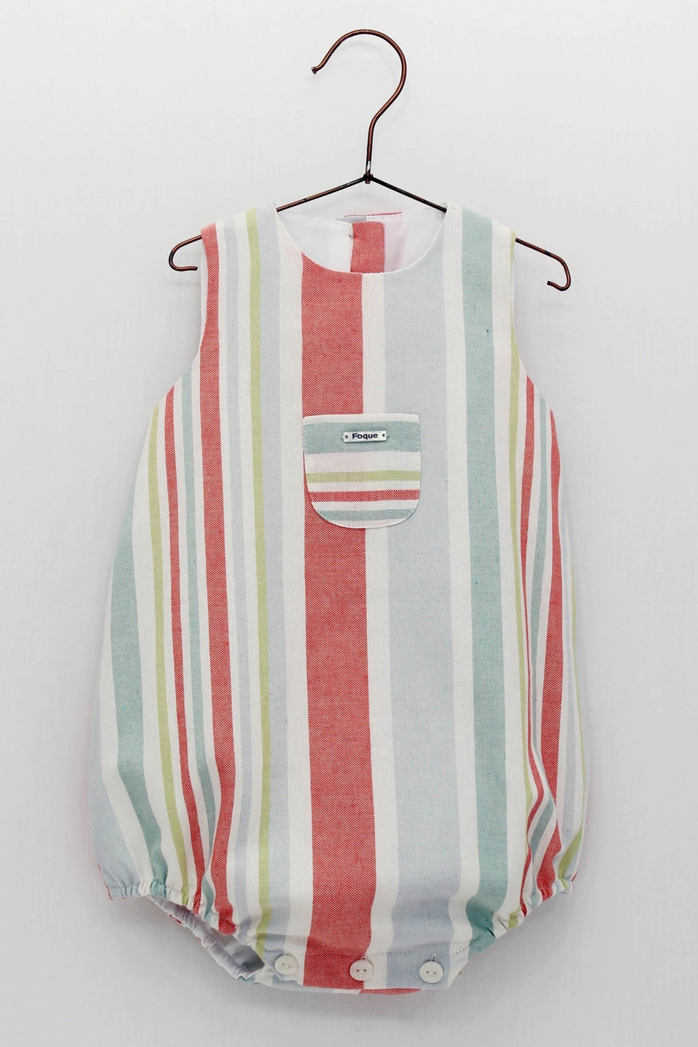 Foque "Yael" Multicoloured Stripe Romper - Millie and John