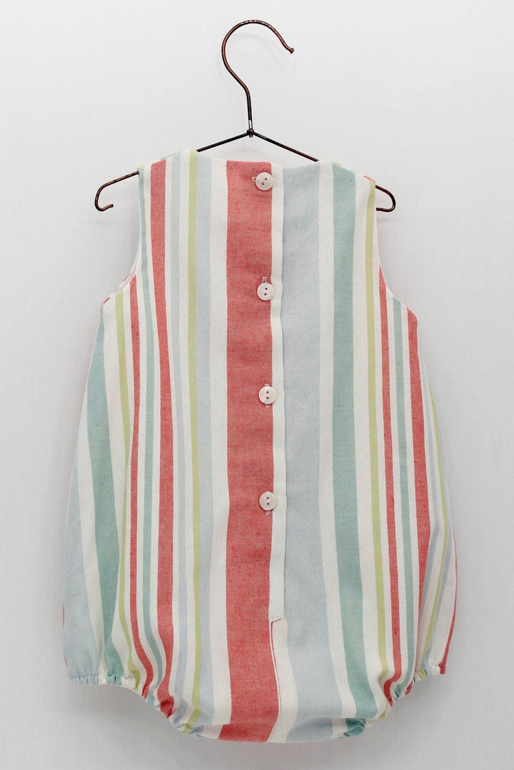 Foque "Yael" Multicoloured Stripe Romper - Millie and John