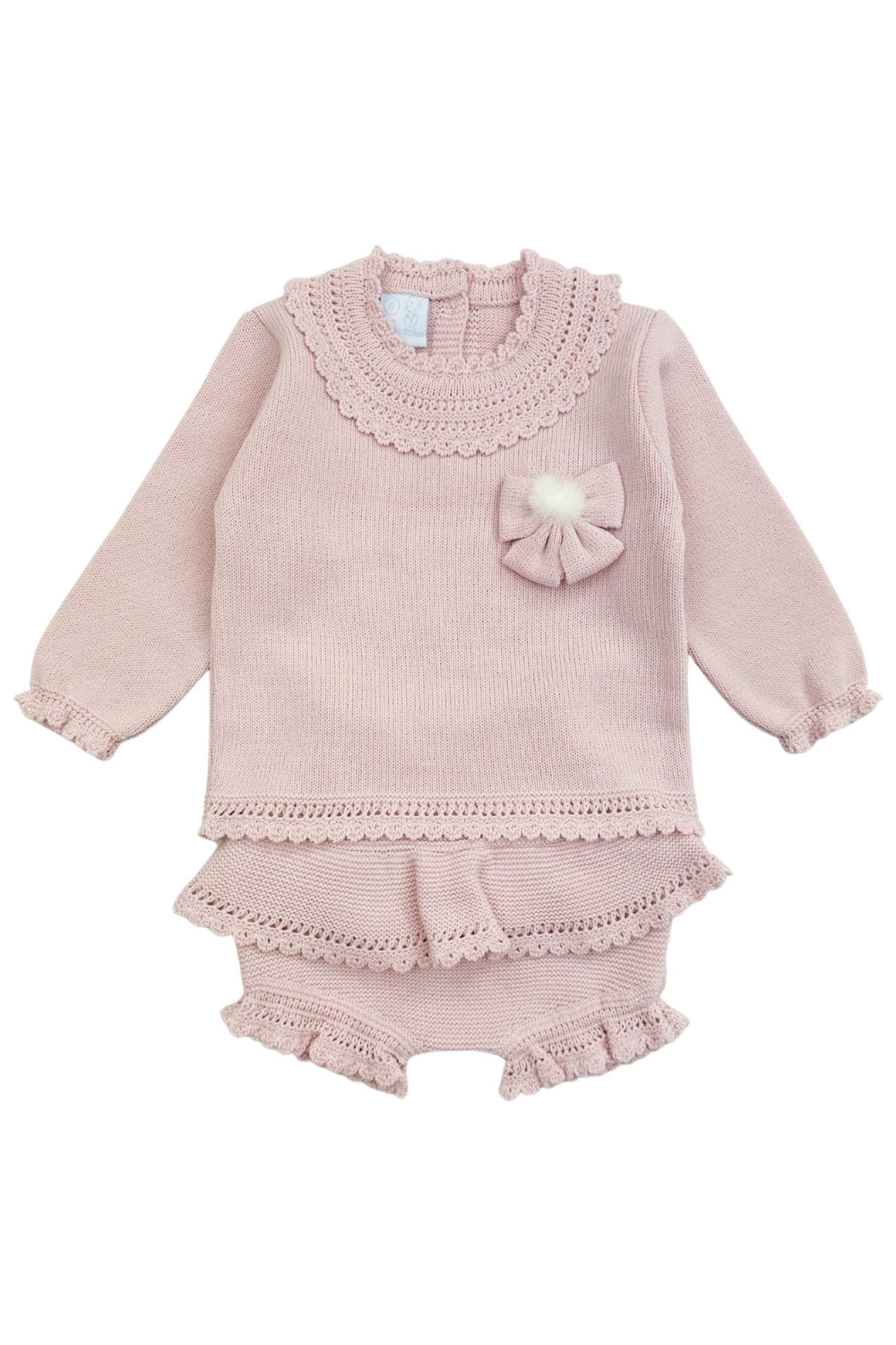 Granlei "Aida" Dusky Pink Knit Top & Shorts - Millie and John